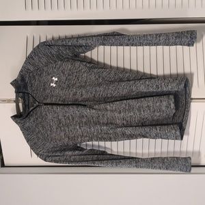 Under Armour Tech Twist 1/2 Zip - size extra small, black/grey
